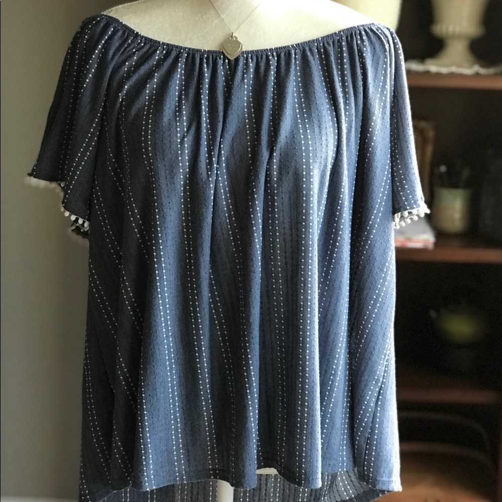 Anthropologie W5 Off The Shoulder Top Size Med.